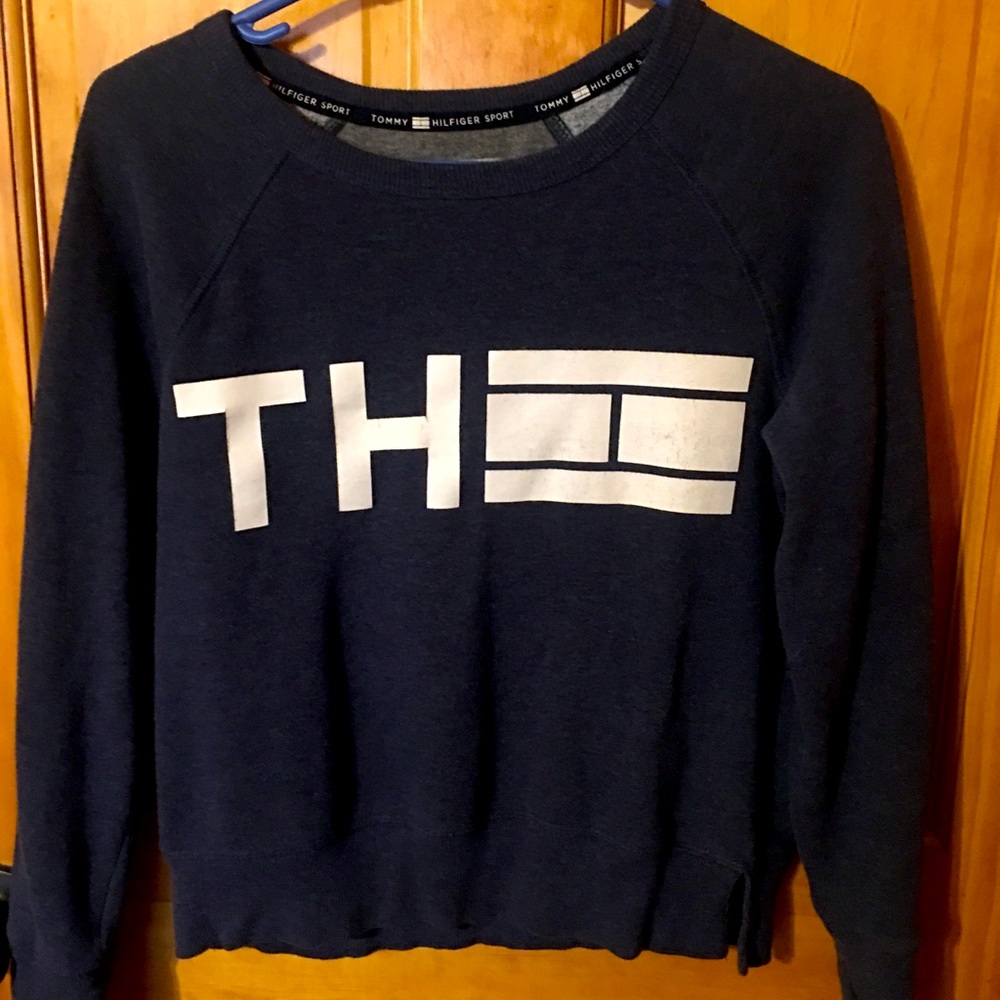 Size Small Navy Tommy Hilfiger Sweatshirt